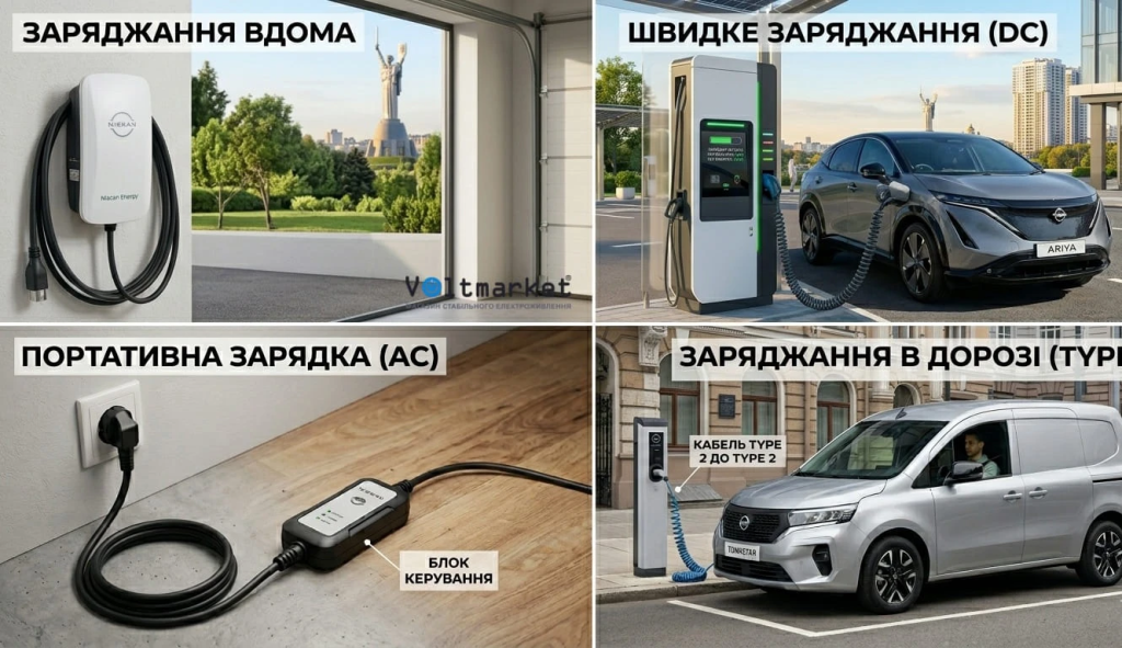 Станції зарядки для електромобілів: популярні моделі у Voltmarket