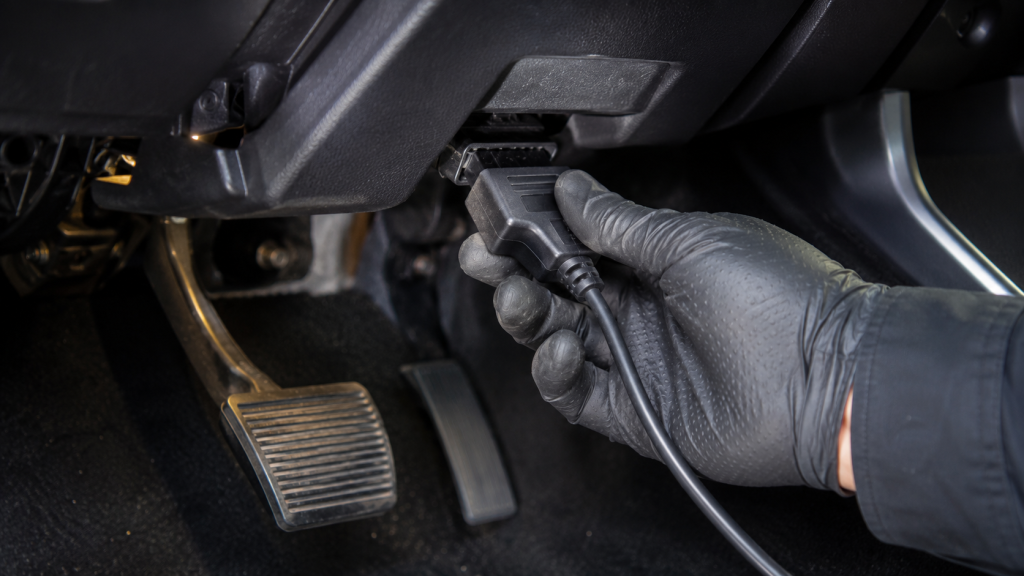 Як підключити OBD2 до авто — розʼєм під панеллю приладів